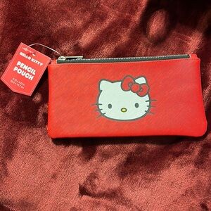 NWT Hello Kitty Zipper Pencil Pouch